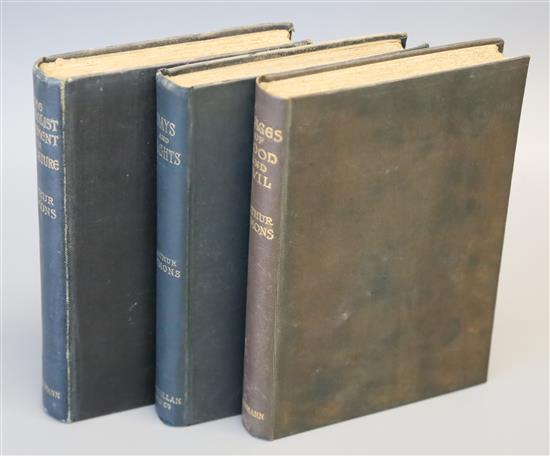 Symons, Arthur - 3 works - The Symbolist Movement in Literature, 8vo, cloth, William Heinemann, London 1899;